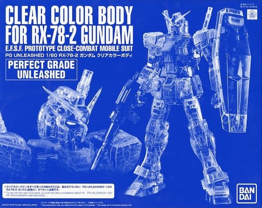 PG UNLEASHED RX-78-2 Gundam Clear Color Body